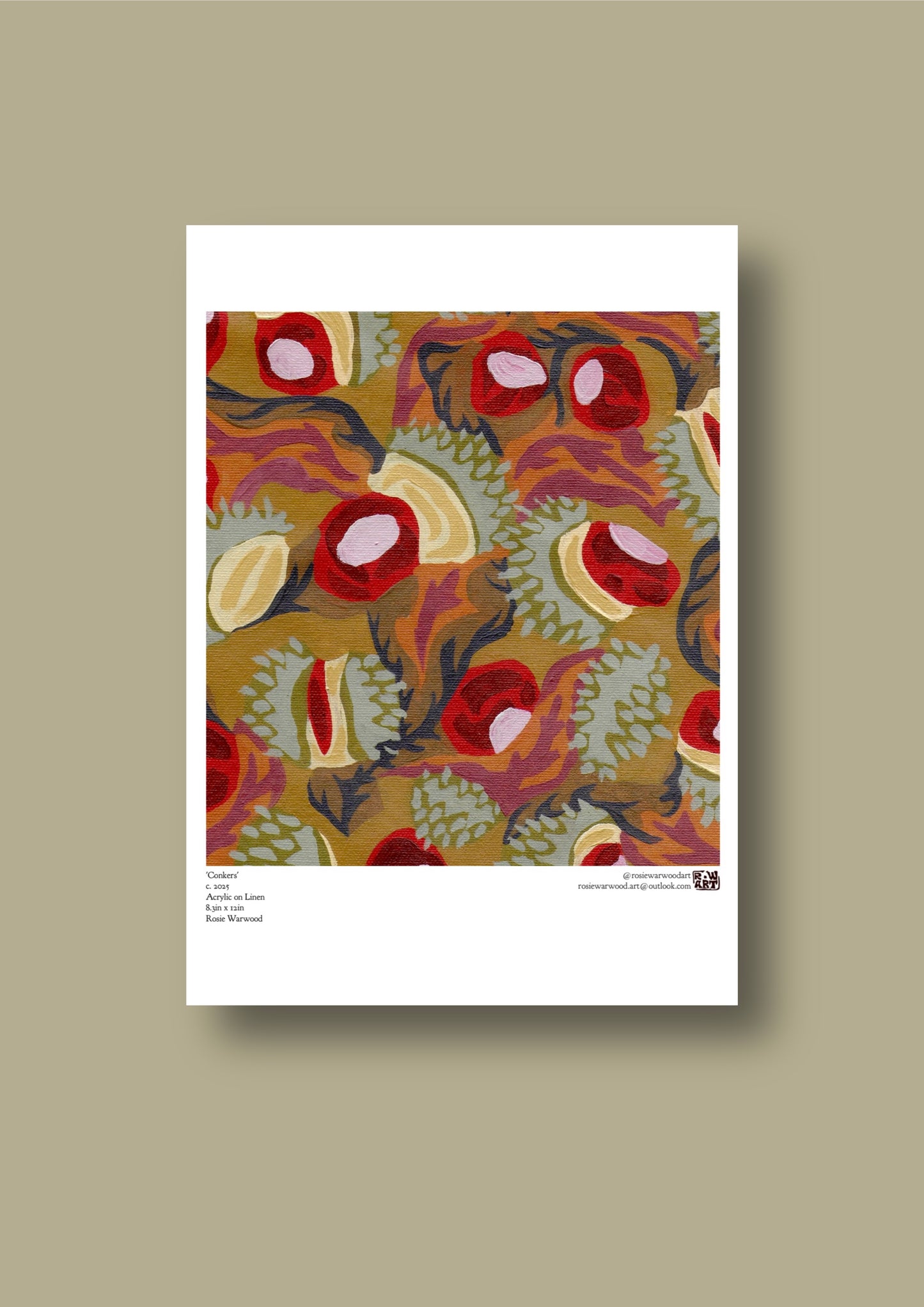 'Conkers' A3 Poster Print