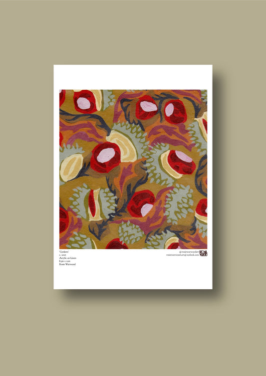 'Conkers' A3 Poster Print
