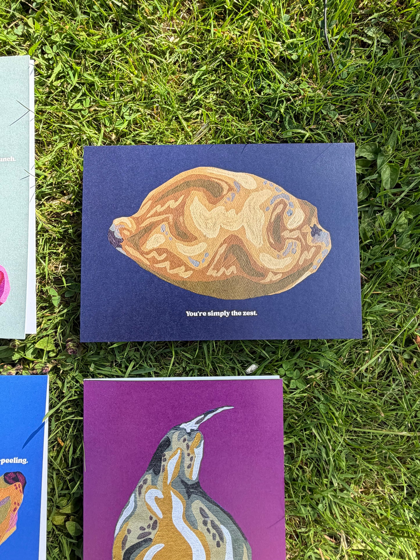 Pack of 4 Fruit Greeting Cards