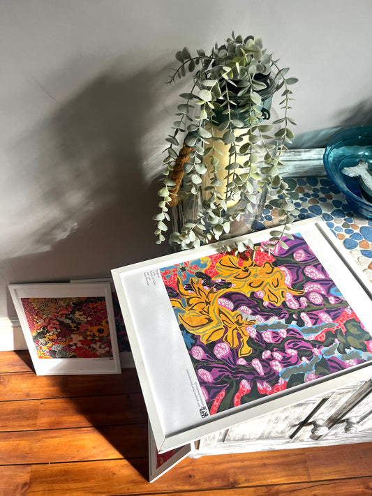 'Foxgloves' A3 Poster Print