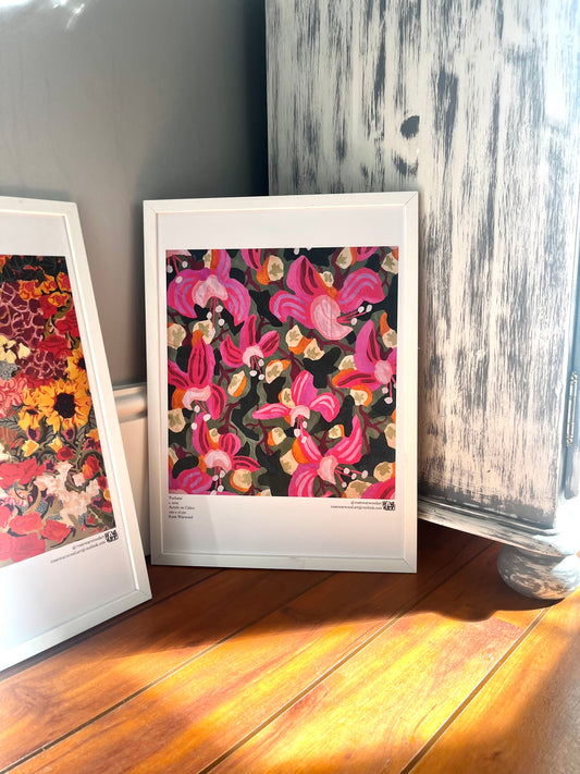 'Fuchsias' A3 Poster Print