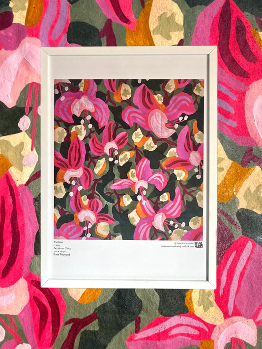 'Fuchsias' A3 Poster Print