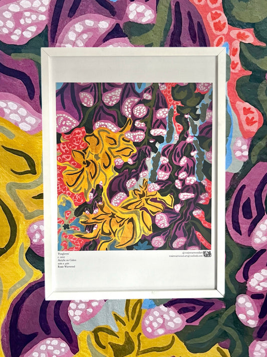 'Foxgloves' A3 Poster Print